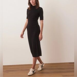 Elegant Black Midi Dress